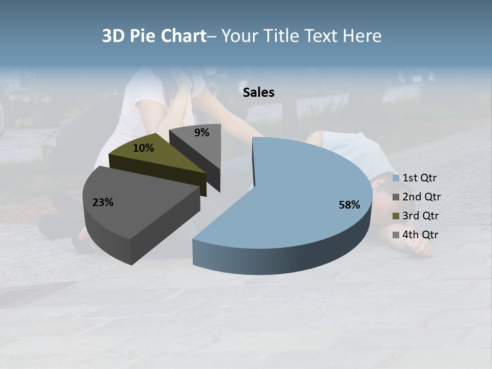 Skyscrapers Daybreak Skyline PowerPoint Template