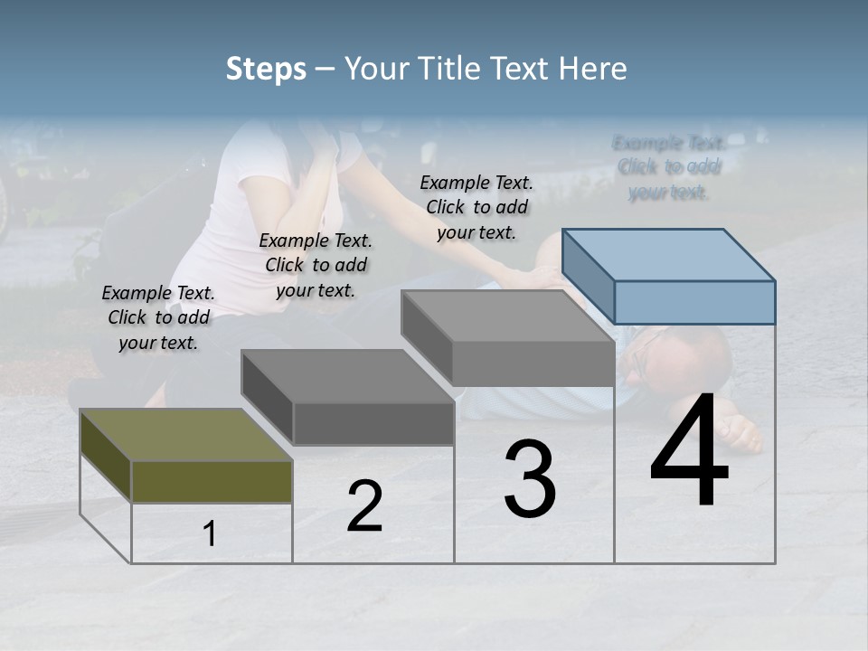 Skyscrapers Daybreak Skyline PowerPoint Template