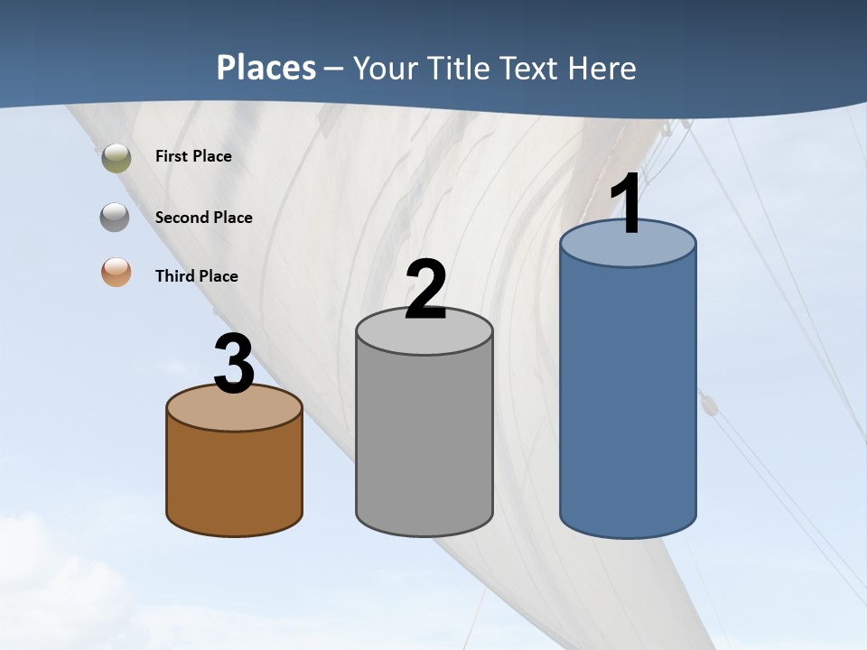 A Sail Boat In The Ocean Powerpoint Template PowerPoint Template