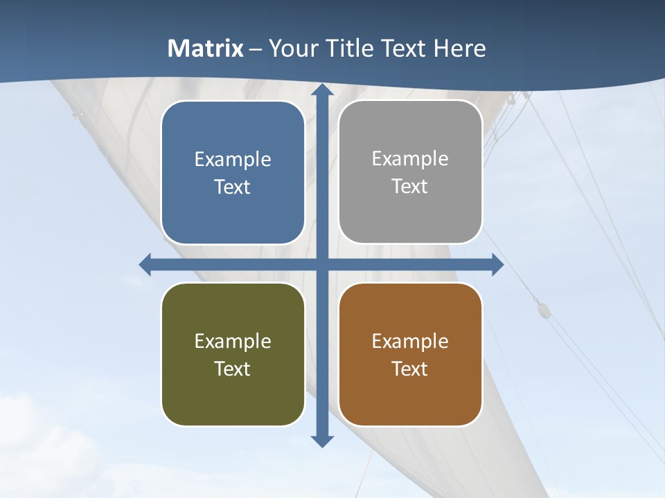 A Sail Boat In The Ocean Powerpoint Template PowerPoint Template