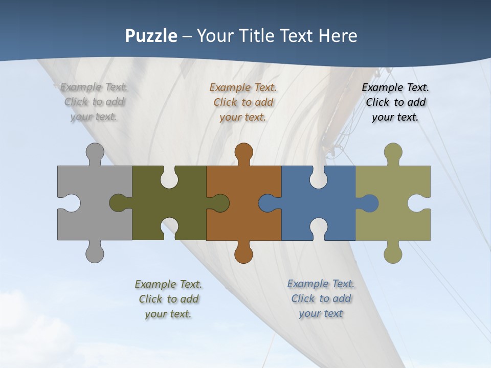 A Sail Boat In The Ocean Powerpoint Template PowerPoint Template