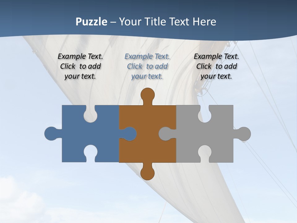 A Sail Boat In The Ocean Powerpoint Template PowerPoint Template