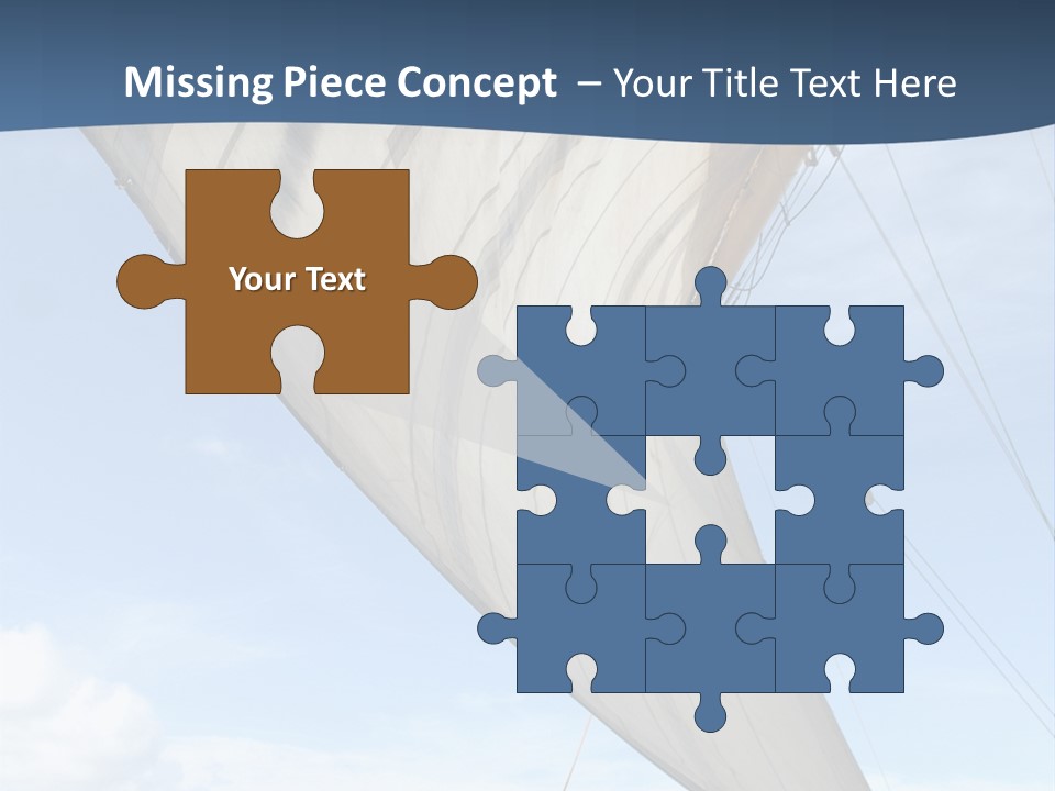 A Sail Boat In The Ocean Powerpoint Template PowerPoint Template