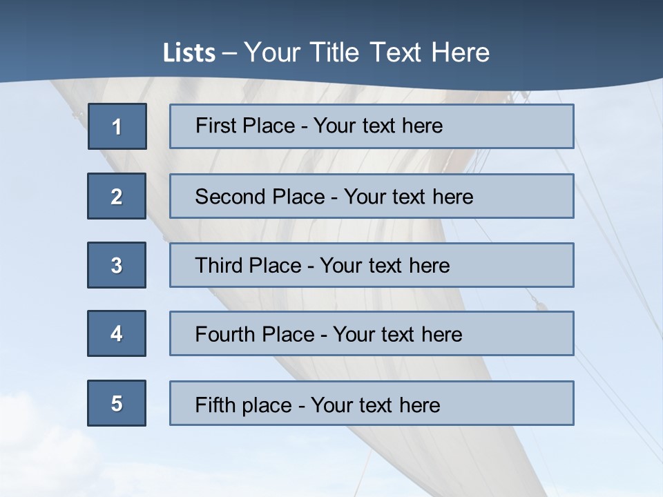 A Sail Boat In The Ocean Powerpoint Template PowerPoint Template