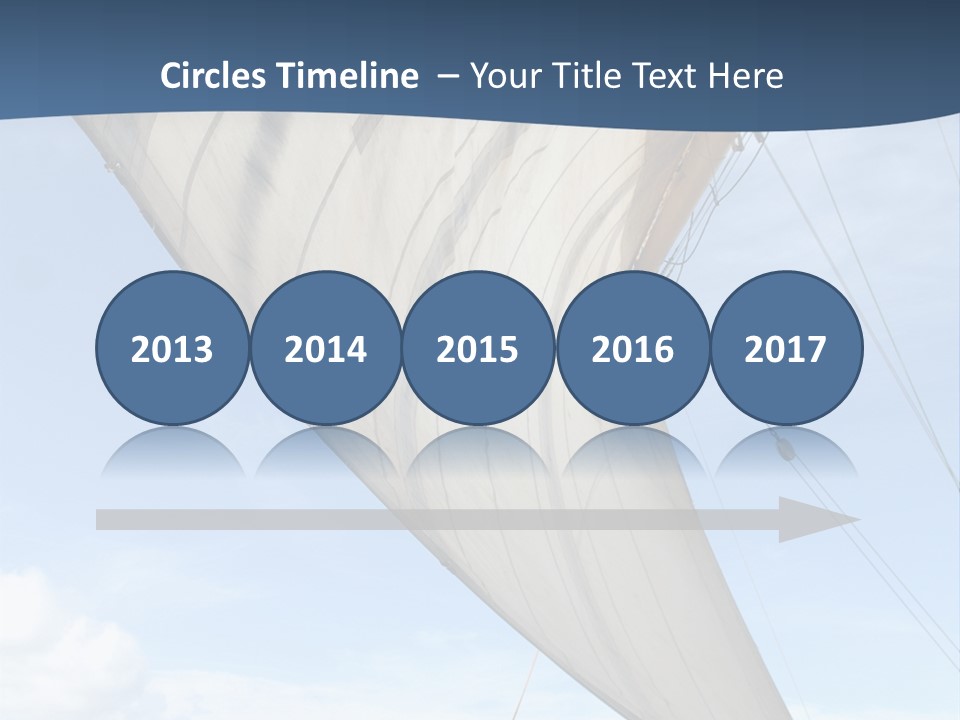 A Sail Boat In The Ocean Powerpoint Template PowerPoint Template