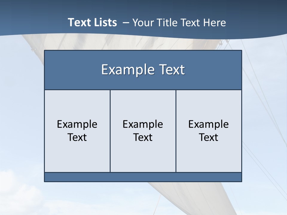A Sail Boat In The Ocean Powerpoint Template PowerPoint Template
