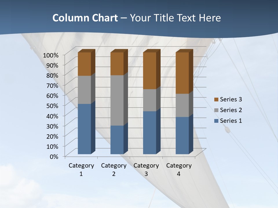 A Sail Boat In The Ocean Powerpoint Template PowerPoint Template