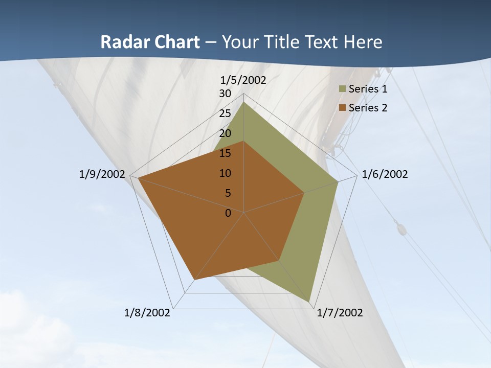 A Sail Boat In The Ocean Powerpoint Template PowerPoint Template
