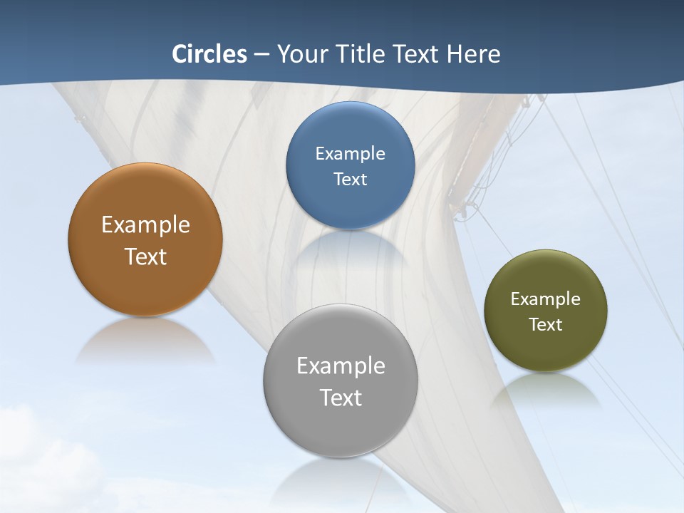 A Sail Boat In The Ocean Powerpoint Template PowerPoint Template