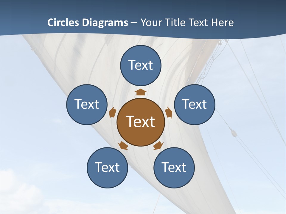 A Sail Boat In The Ocean Powerpoint Template PowerPoint Template