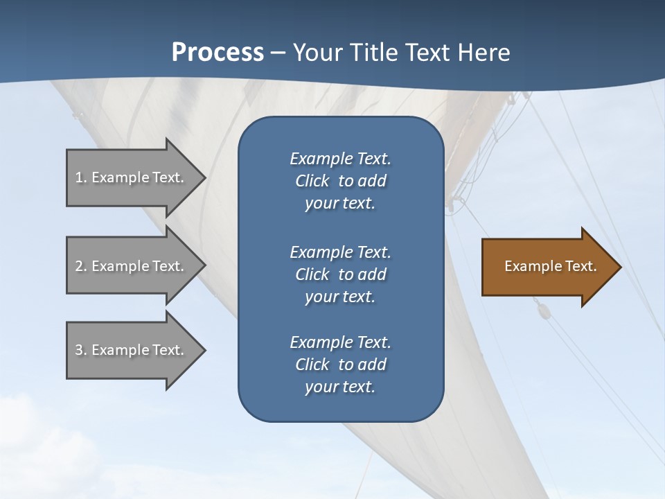 A Sail Boat In The Ocean Powerpoint Template PowerPoint Template