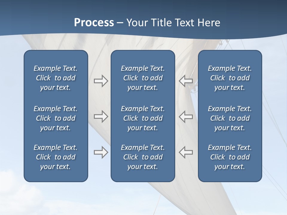 A Sail Boat In The Ocean Powerpoint Template PowerPoint Template