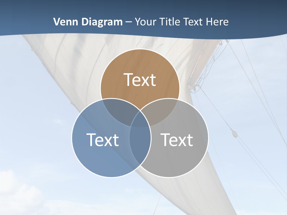 A Sail Boat In The Ocean Powerpoint Template PowerPoint Template
