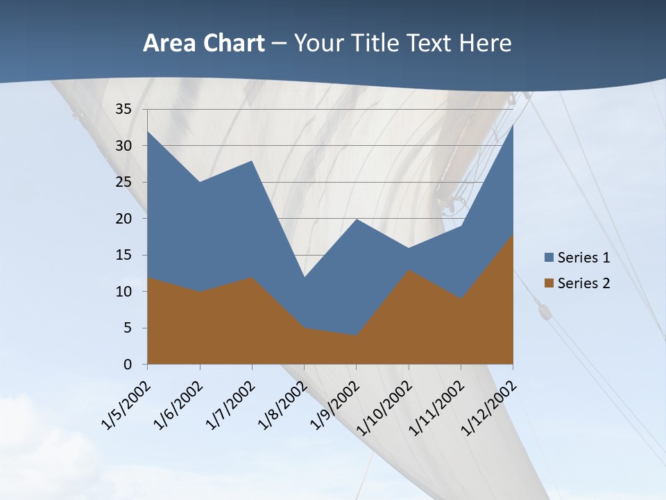 A Sail Boat In The Ocean Powerpoint Template PowerPoint Template