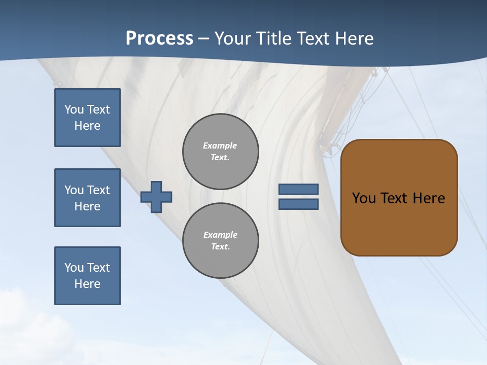 A Sail Boat In The Ocean Powerpoint Template PowerPoint Template