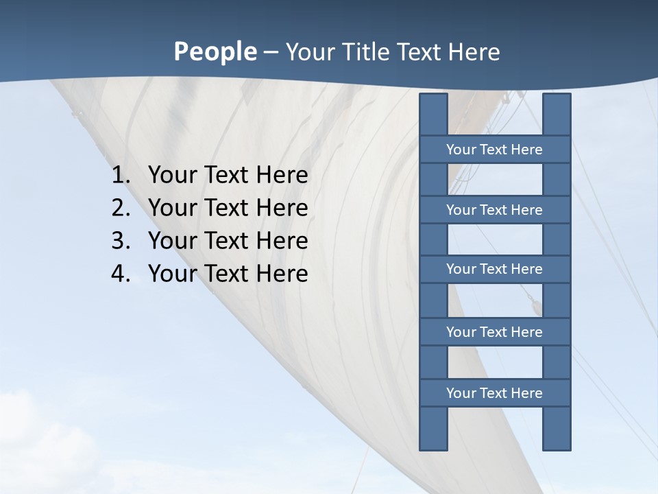 A Sail Boat In The Ocean Powerpoint Template PowerPoint Template