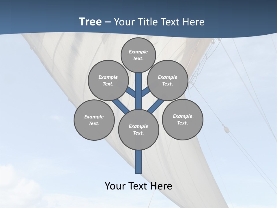 A Sail Boat In The Ocean Powerpoint Template PowerPoint Template