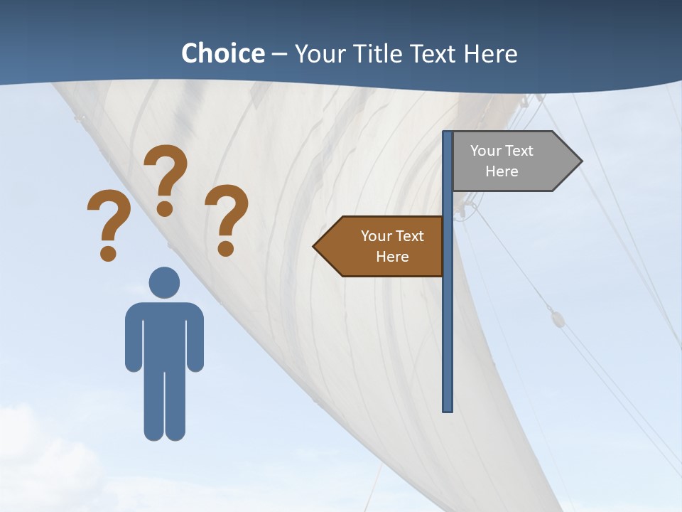 A Sail Boat In The Ocean Powerpoint Template PowerPoint Template