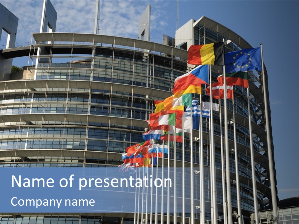 Council Of Europe European Parliament Organ PowerPoint Template