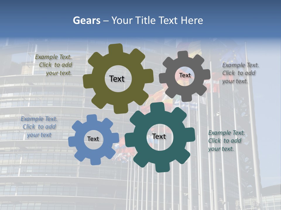 Council Of Europe European Parliament Organ PowerPoint Template