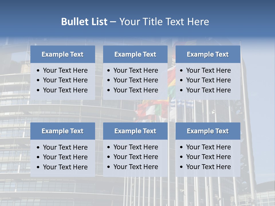 Council Of Europe European Parliament Organ PowerPoint Template