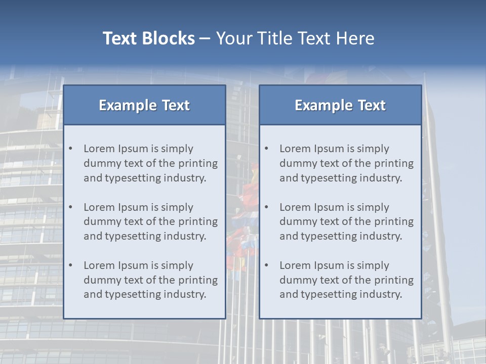 Council Of Europe European Parliament Organ PowerPoint Template
