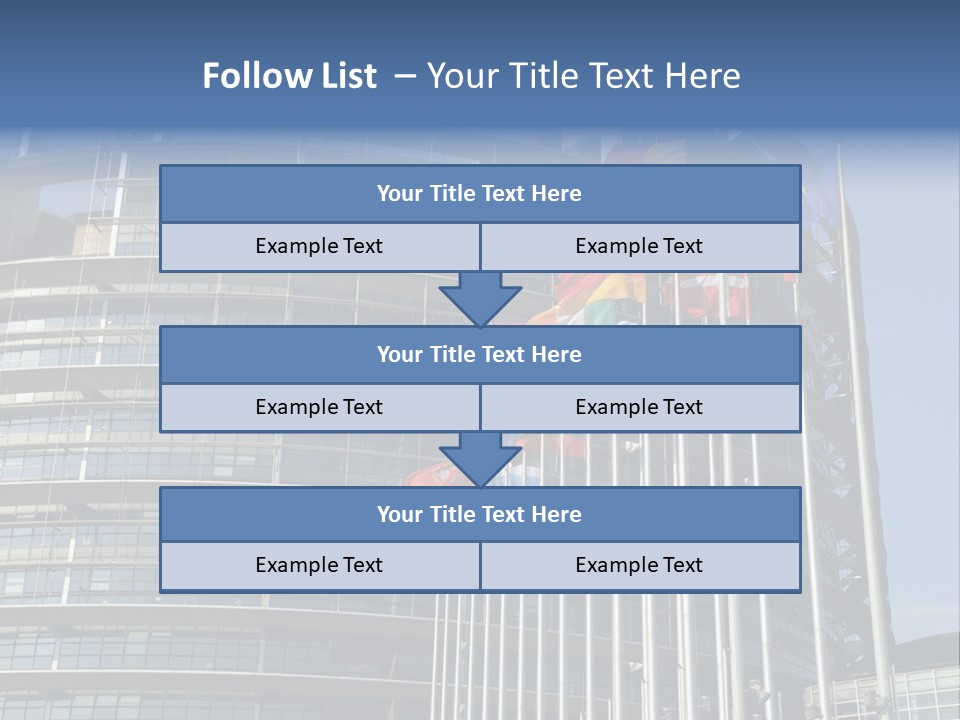 Council Of Europe European Parliament Organ PowerPoint Template