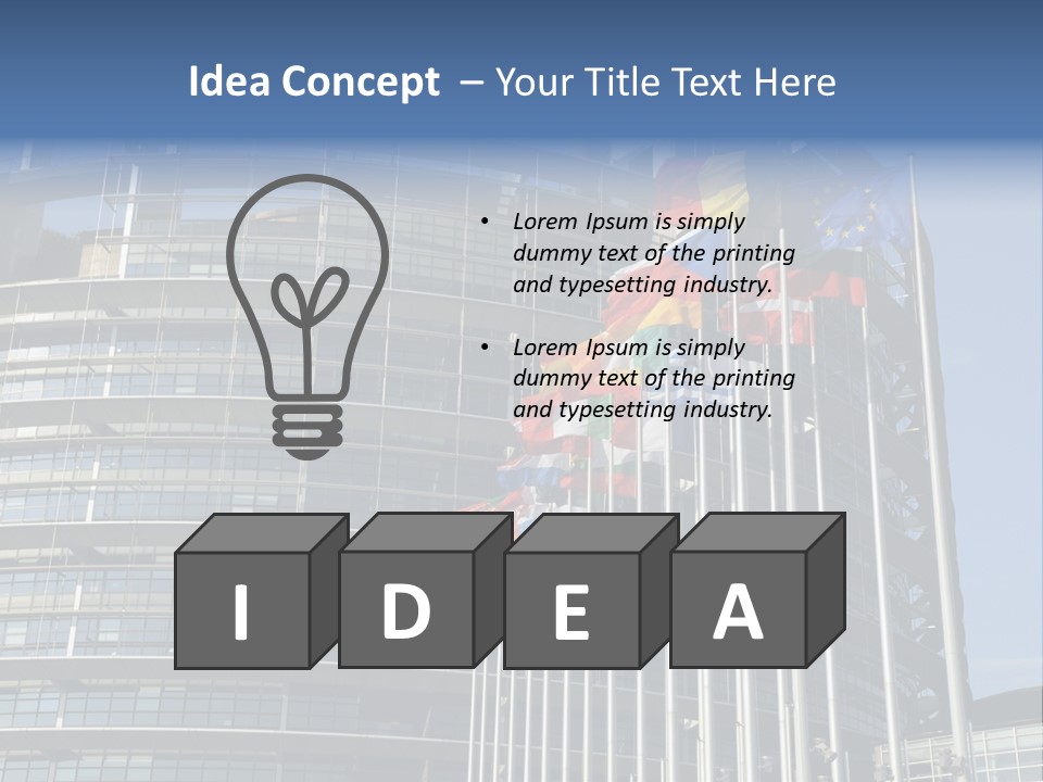 Council Of Europe European Parliament Organ PowerPoint Template