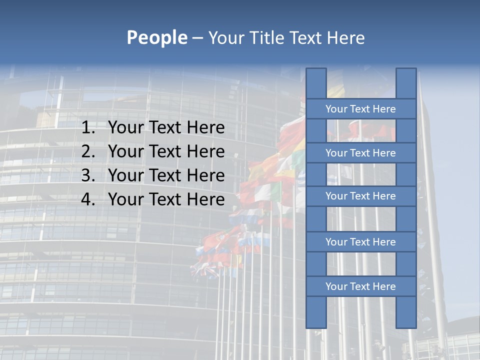 Council Of Europe European Parliament Organ PowerPoint Template