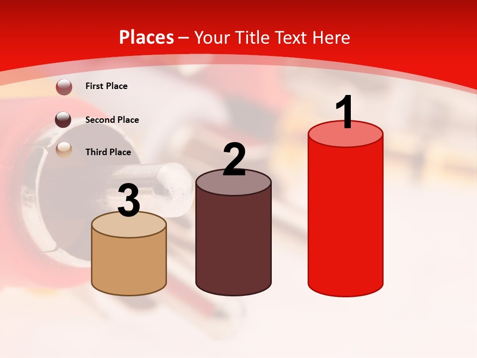 Interconnect Isolated Red PowerPoint Template