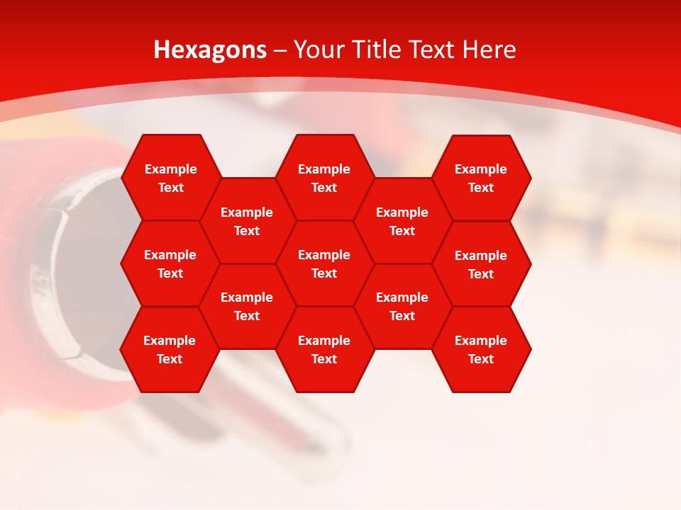 Interconnect Isolated Red PowerPoint Template