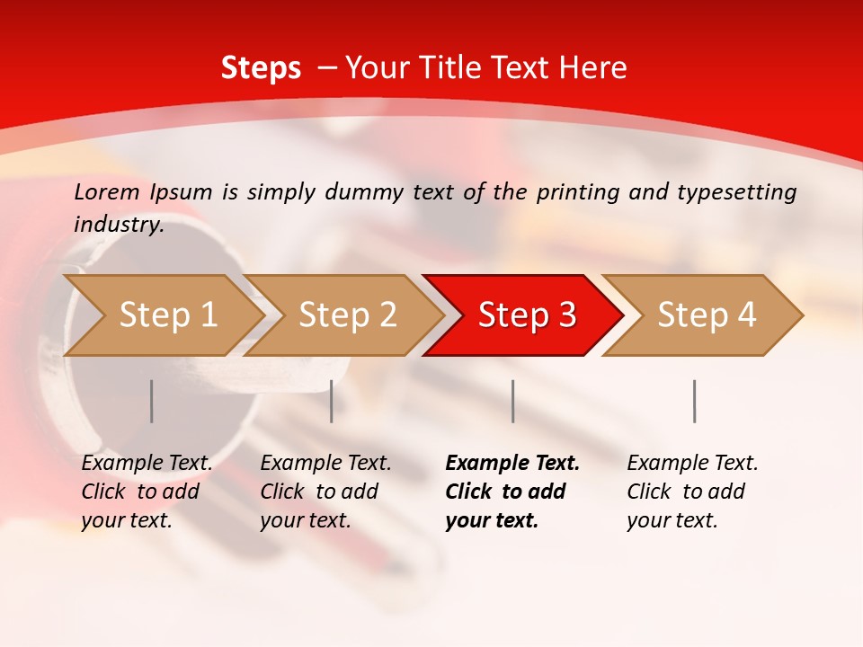 Interconnect Isolated Red PowerPoint Template