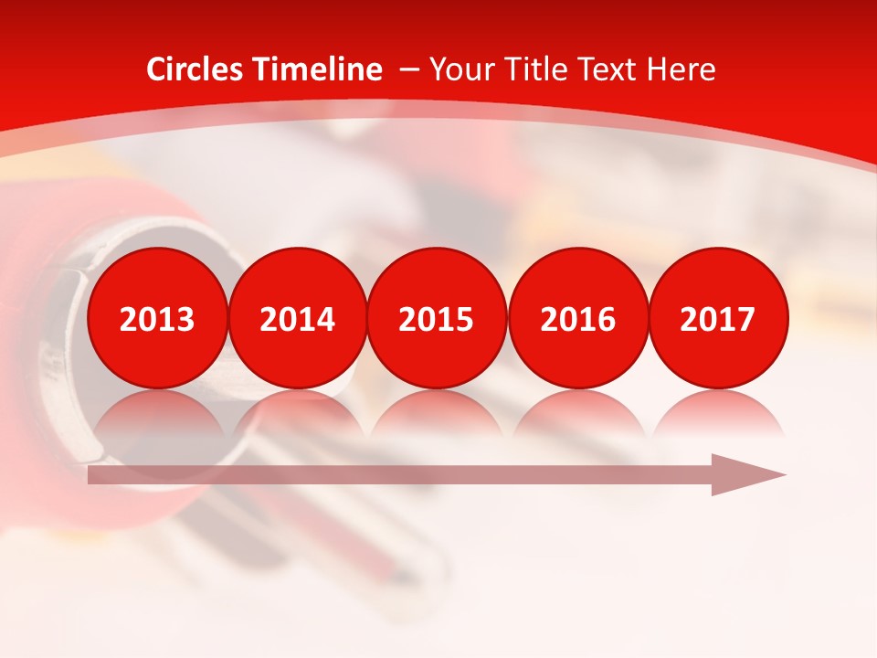 Interconnect Isolated Red PowerPoint Template
