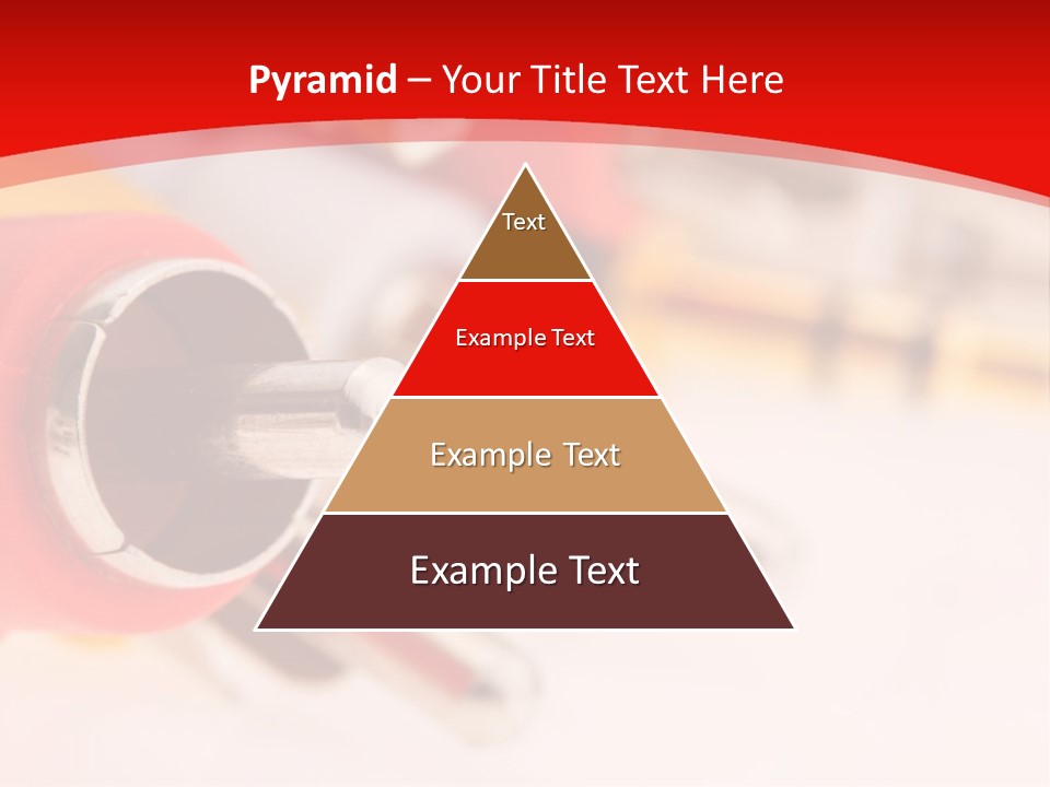 Interconnect Isolated Red PowerPoint Template