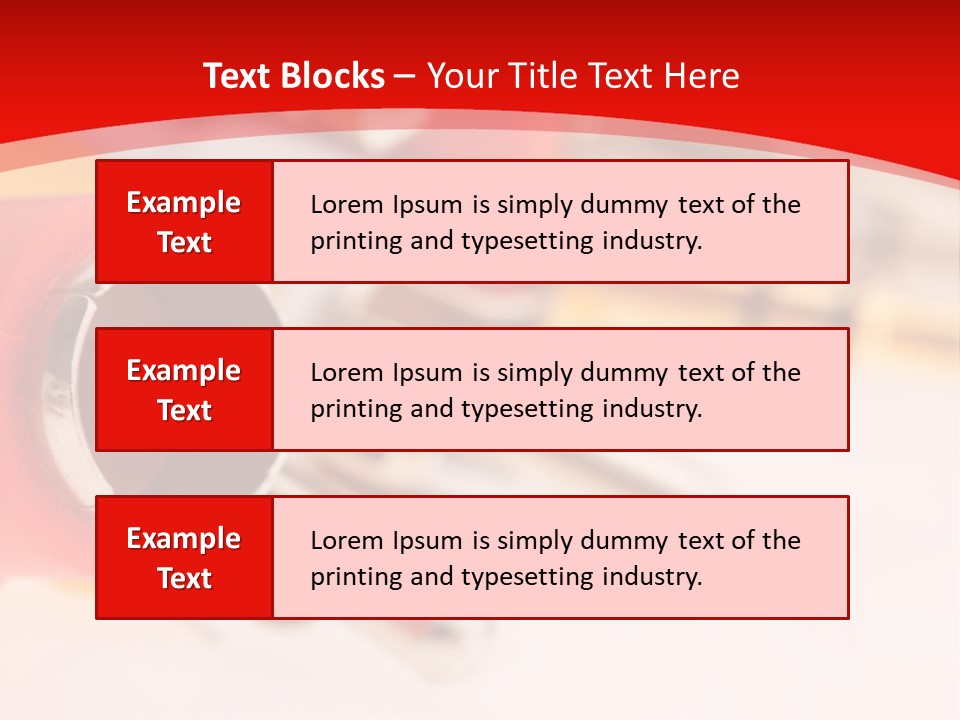 Interconnect Isolated Red PowerPoint Template