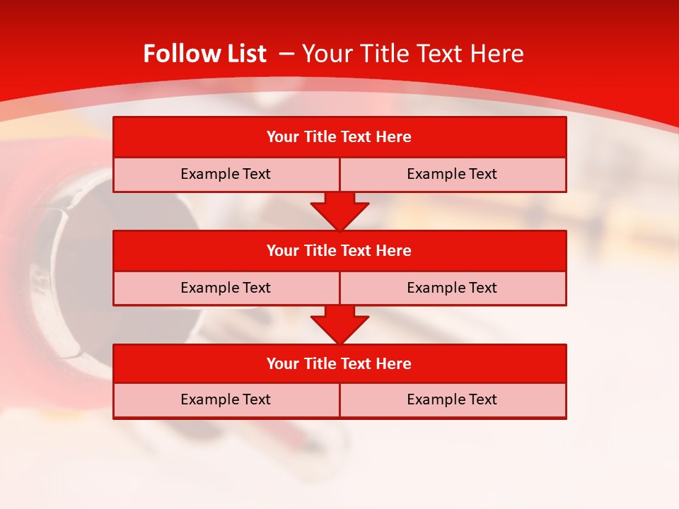 Interconnect Isolated Red PowerPoint Template