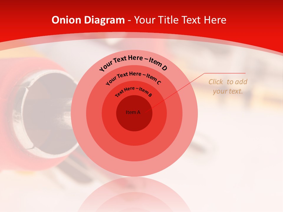 Interconnect Isolated Red PowerPoint Template