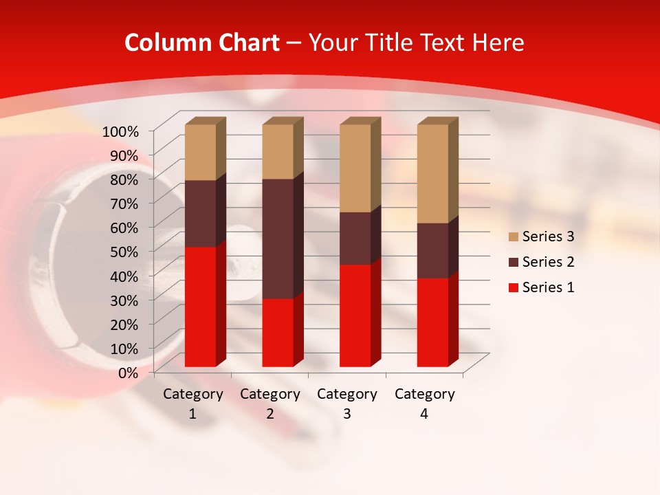 Interconnect Isolated Red PowerPoint Template