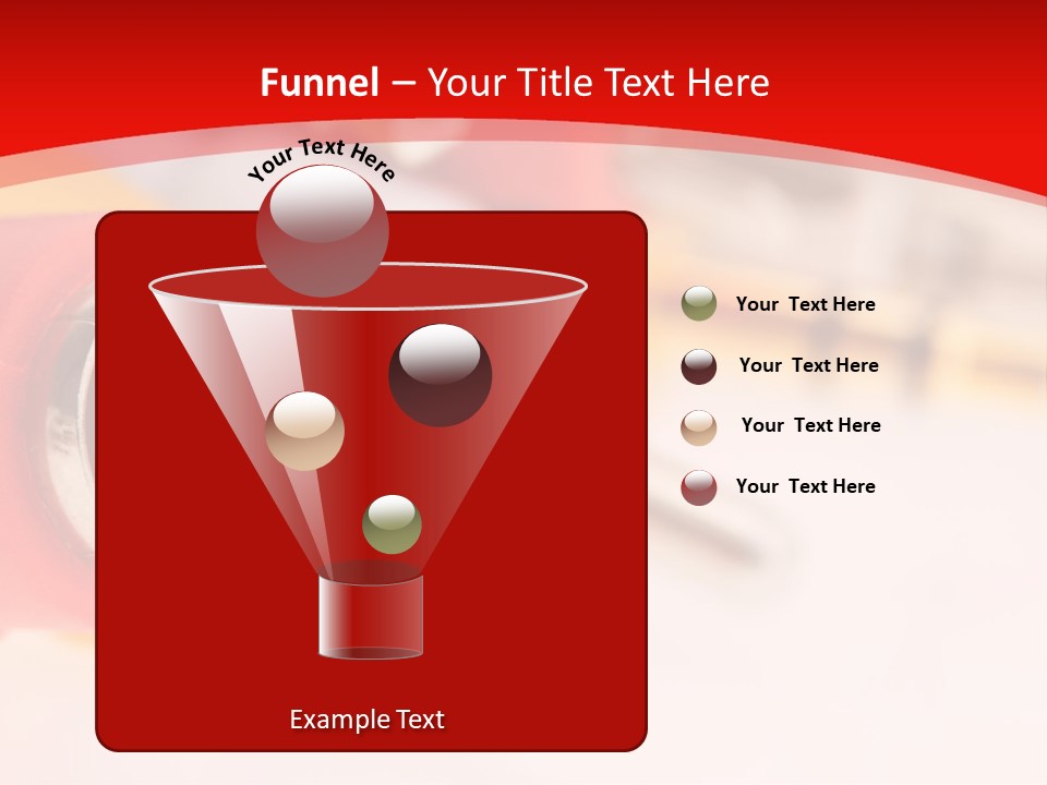 Interconnect Isolated Red PowerPoint Template