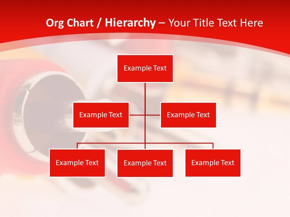 Interconnect Isolated Red PowerPoint Template