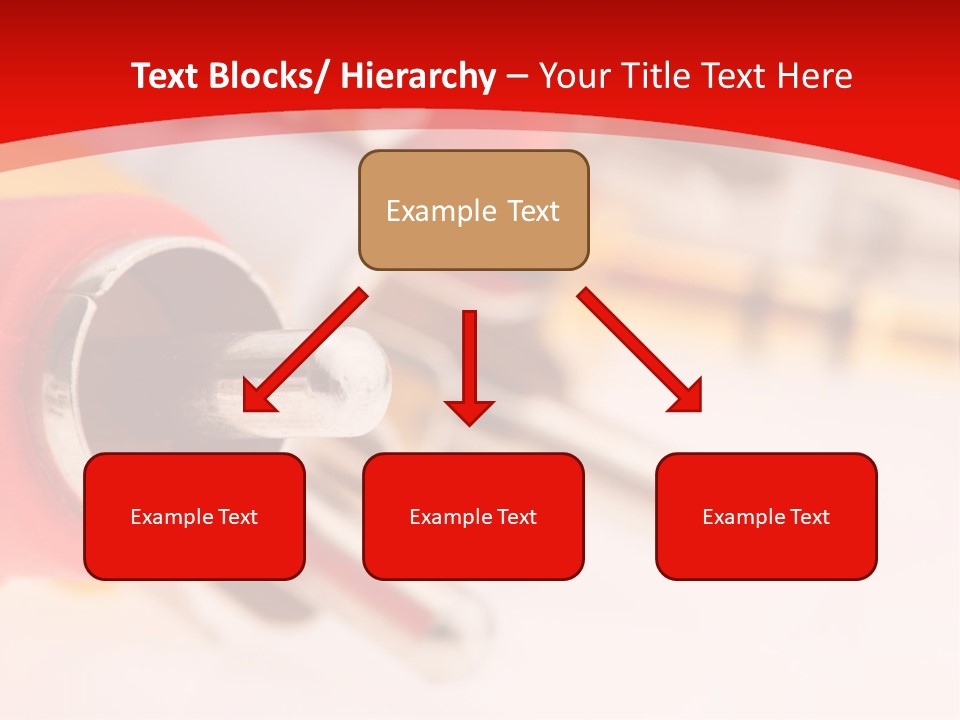 Interconnect Isolated Red PowerPoint Template