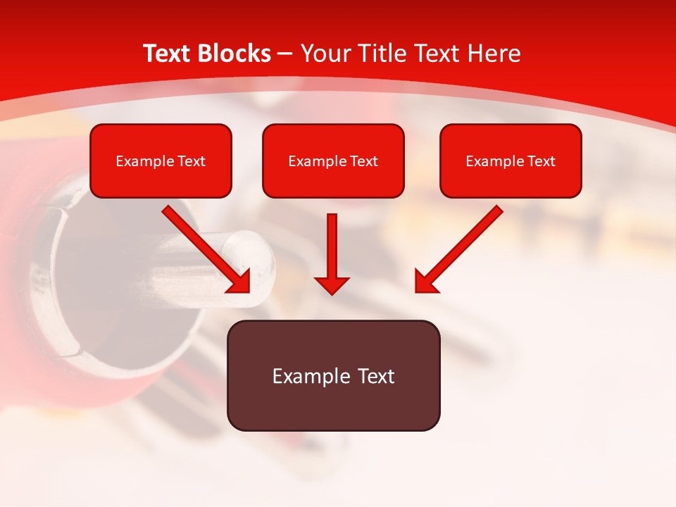 Interconnect Isolated Red PowerPoint Template