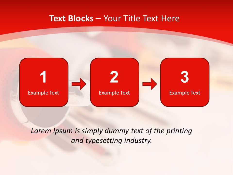 Interconnect Isolated Red PowerPoint Template