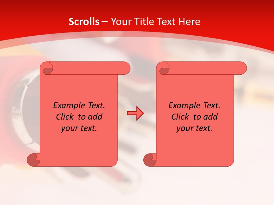 Interconnect Isolated Red PowerPoint Template