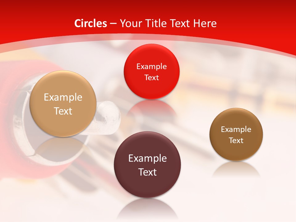 Interconnect Isolated Red PowerPoint Template