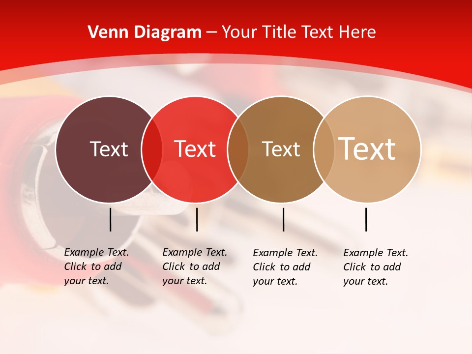 Interconnect Isolated Red PowerPoint Template