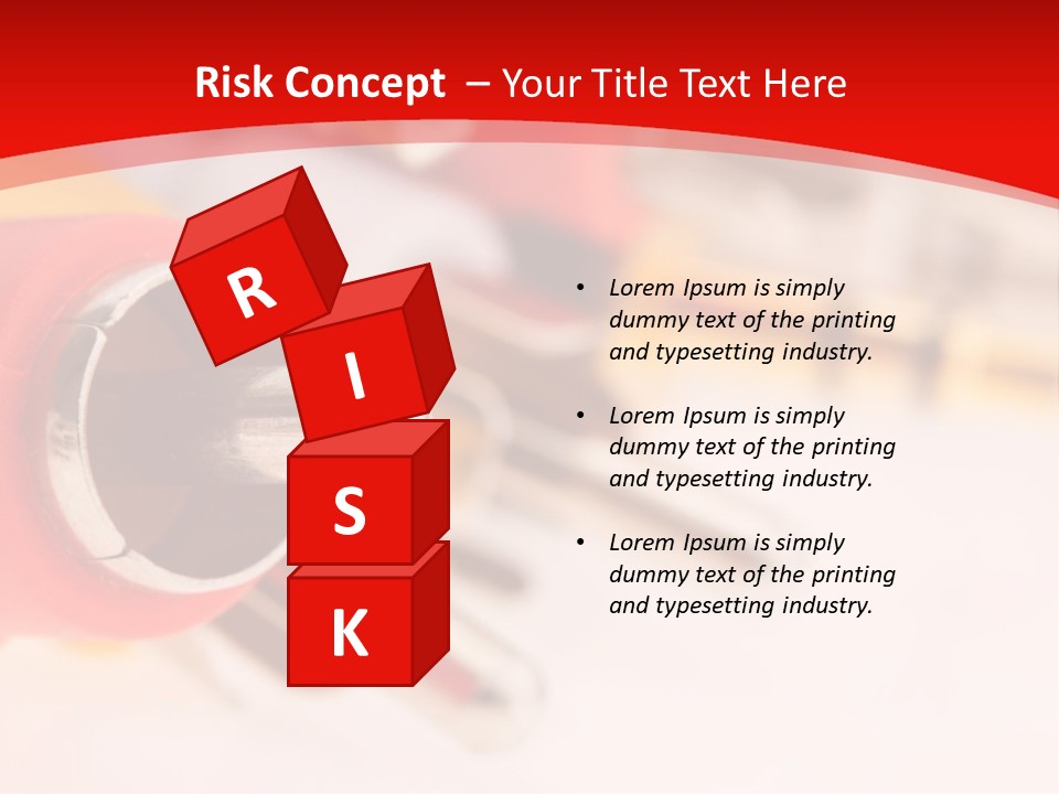 Interconnect Isolated Red PowerPoint Template