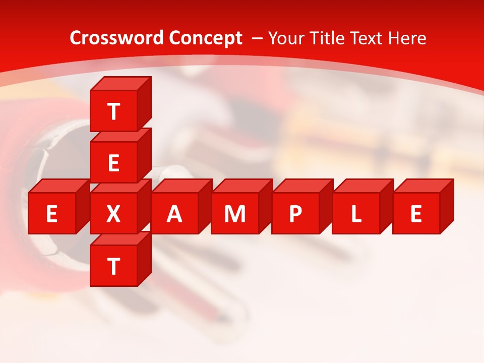 Interconnect Isolated Red PowerPoint Template