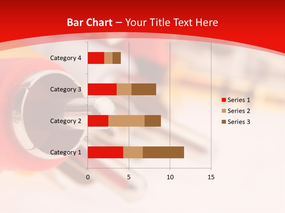 Interconnect Isolated Red PowerPoint Template