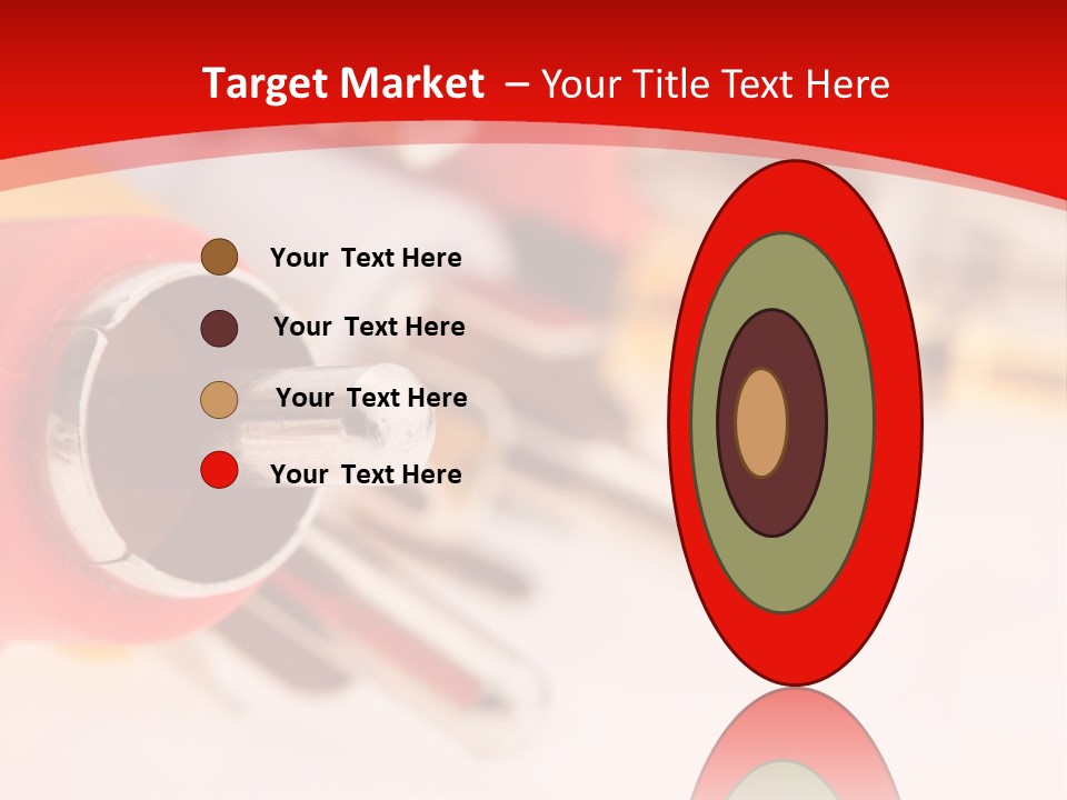 Interconnect Isolated Red PowerPoint Template